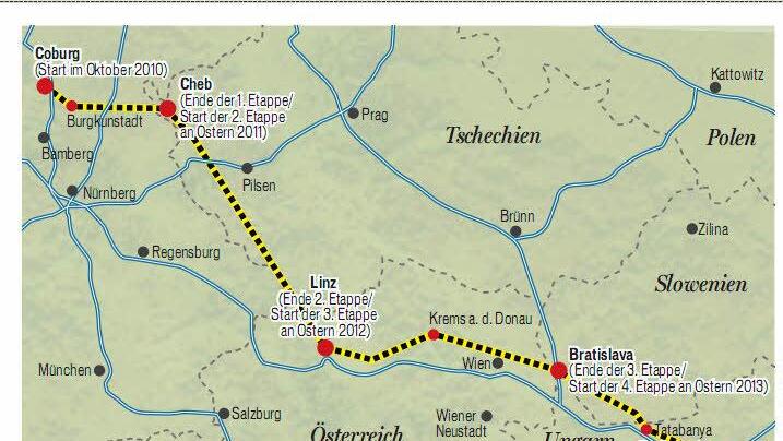 Ein Blick auf die bereits geschaffte Wegstrecke.