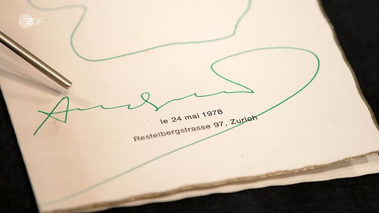 Das Dinner fand am 24. Mai 1978 statt, zwei Tage vor Ausstellungsbeginn des Pop-Art-K&uuml;nstlers in Z&uuml;rich.