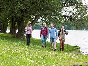 Eine Wanderroute des Gästeführerprogramms führt entlang des Ellertshäuser Sees. Foto:Florian Trykowski