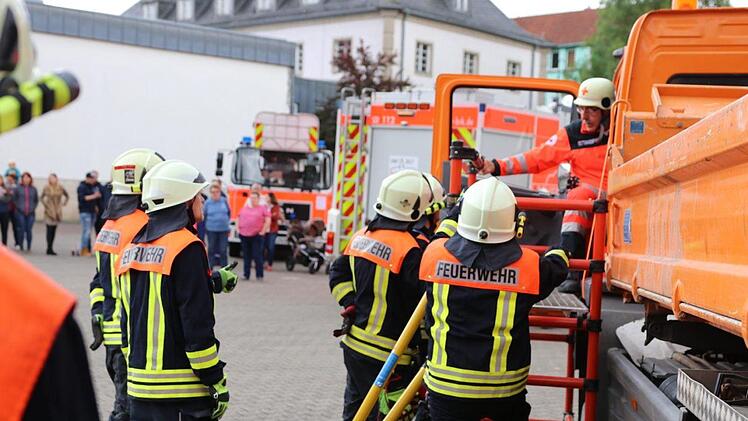 Aktion "Feuerwehr zum Anfassen". Foto: Kevin M&uuml;ller