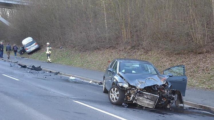 Ein schwerer Unfall ereignete sich am Donnerstag auf dem Westring.  Foto: Peter Rauch