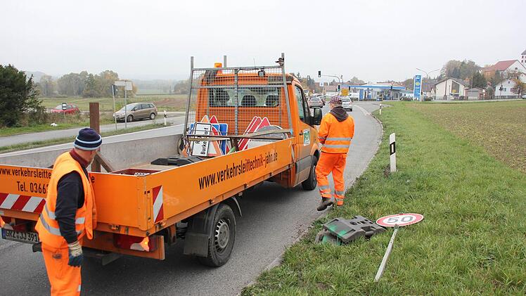 Die Verkehrsführung wird wegen der Baustelle geändert.