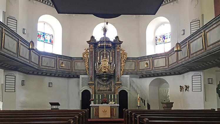 Blick in die Michelauer Johanneskirche.
