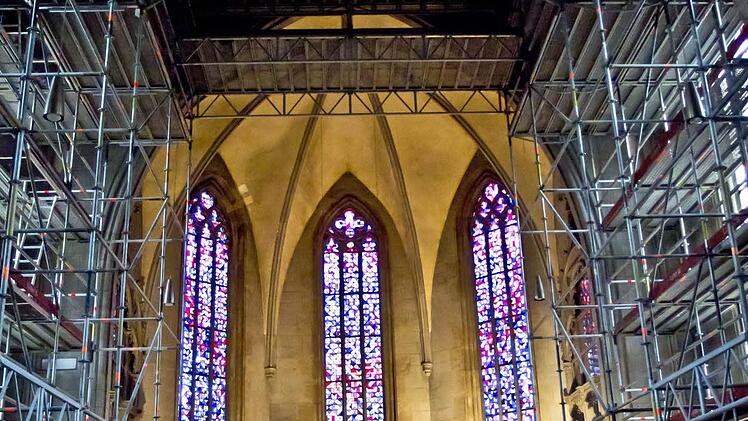 Baustellenkonzert in der Pfarrkirche St. Augustin.Foto: Jochen Berger