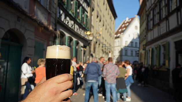 Bier, Sandstra&szlig;e, Rauchbier, Schlenkerla, Brauerei, Abends
