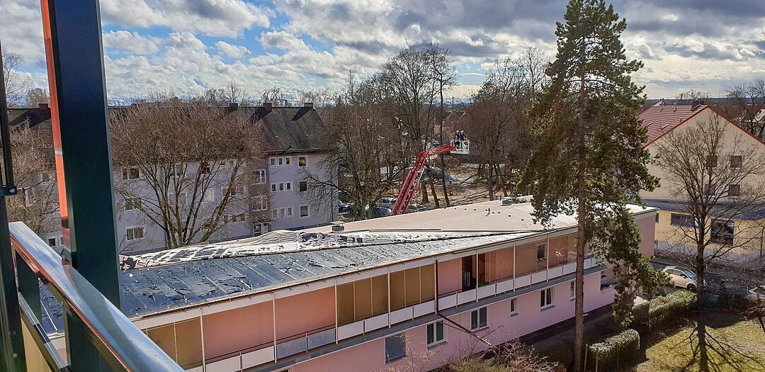 Erste Sturmschäden in Franken