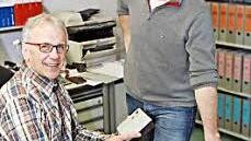 Konrad Hörath und Christian Schramm bei einer Besprechung.