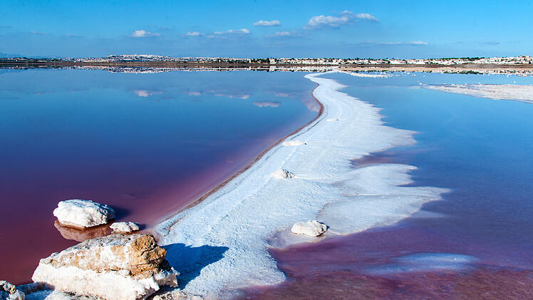 Salzsee in Torrevieja, Spanien