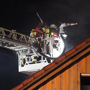 Brand eines Einfamilienhauses in Engelmannsreuth