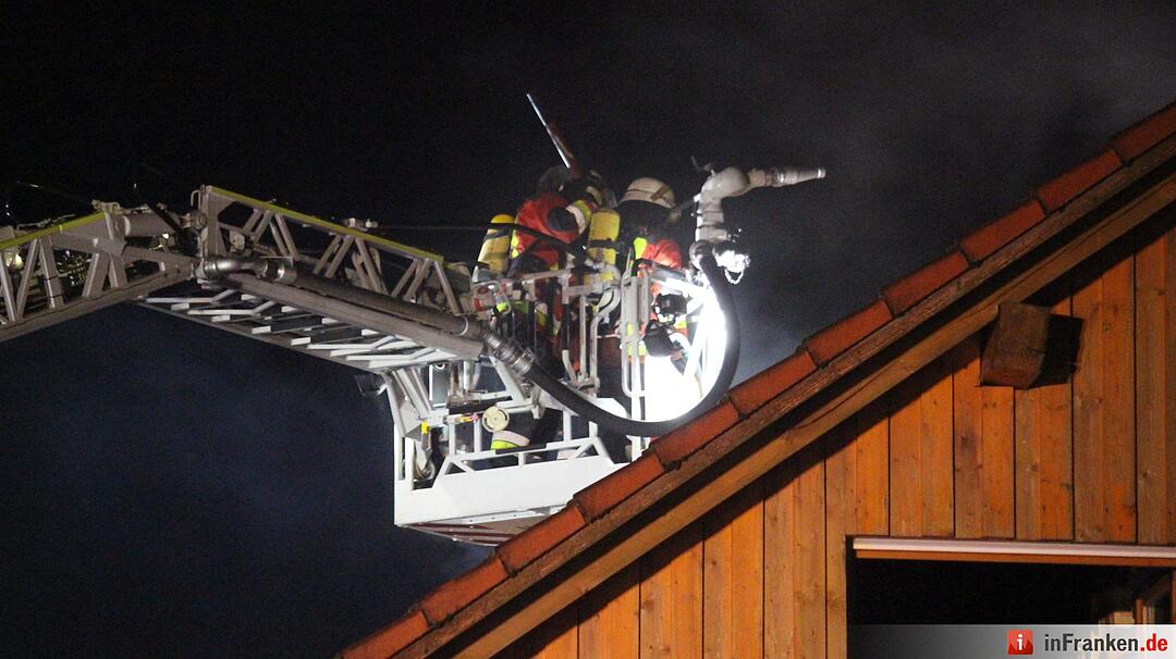 Brand eines Einfamilienhauses in Engelmannsreuth