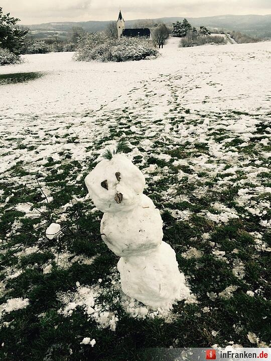 Der erste Schnee am Staffelberg Foto: inFrankenPix falkzimmermann