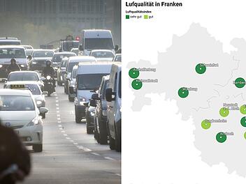 Aktuelle Werte: So gut oder schlecht ist es um die Luft in Frankens Städten bestellt