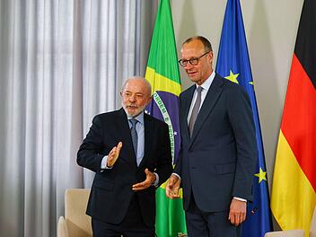 Bundeskanzler Merz trifft Brasiliens Pr&auml;sidenten Lula