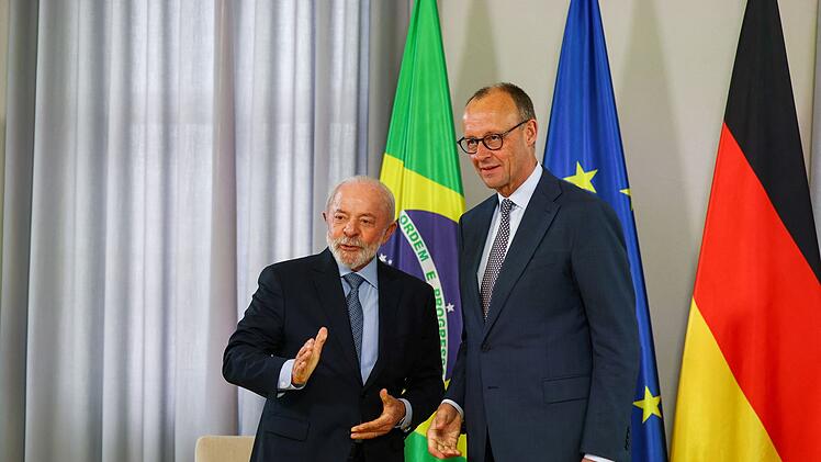 Bundeskanzler Merz trifft Brasiliens Pr&auml;sidenten Lula