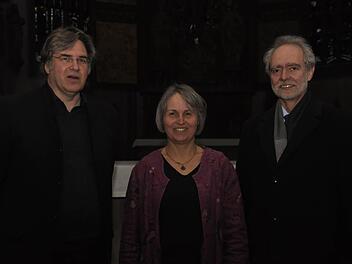 Peter Rottmann, Alja Riecke und Norbert Reiter schufen mit ihren Interpretationen Gebilde, die die Seele tief berührten.  Foto: Peter Klopf