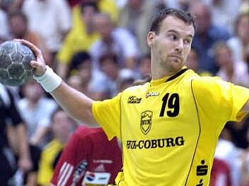 Vikings-Geschäftsführer Daniel Pankofer als Spieler im Trikot des HSC 2000 Coburg.Archiv