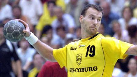 Vikings-Geschäftsführer Daniel Pankofer als Spieler im Trikot des HSC 2000 Coburg.Archiv