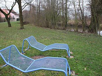 Hier im Engelgarten könnte sich Landschaftsarchitektin Kathrin Nißlein einen Stadtstrand vorstellen.  Fotos: Andreas Dorsch