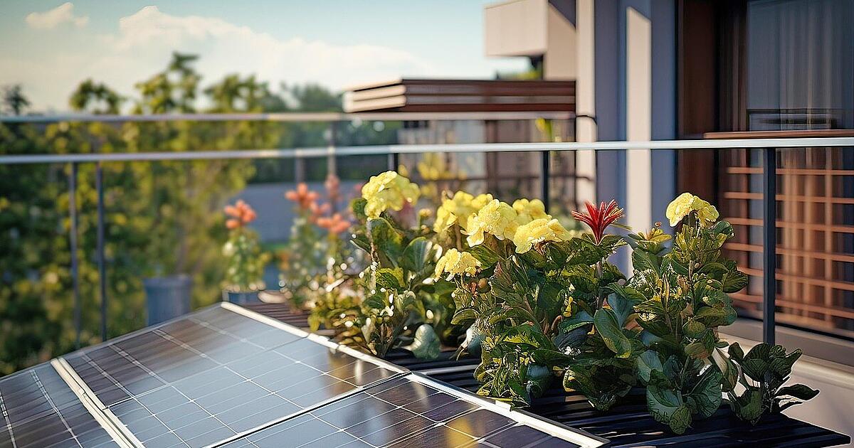 Solar power for personal use: Green electricity from the balcony directly ...