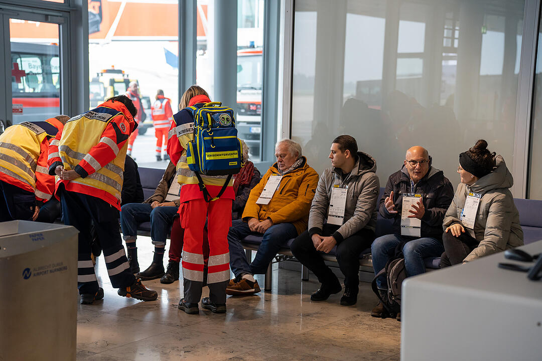 Großübung am Nürnberger Flughafen