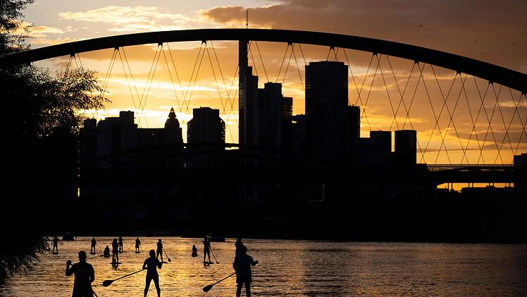 Stand-Up-Paddling auf dem Main