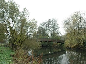 So sah der vor einigen Jahren abgerissene Altenburger Steg aus. Der Ersatz für den Steg soll höher werden. Siegfried Farkas