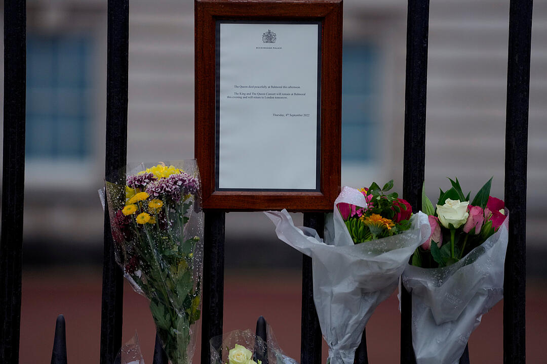 Nach dem Tod von Königin Elizabeth II. - London