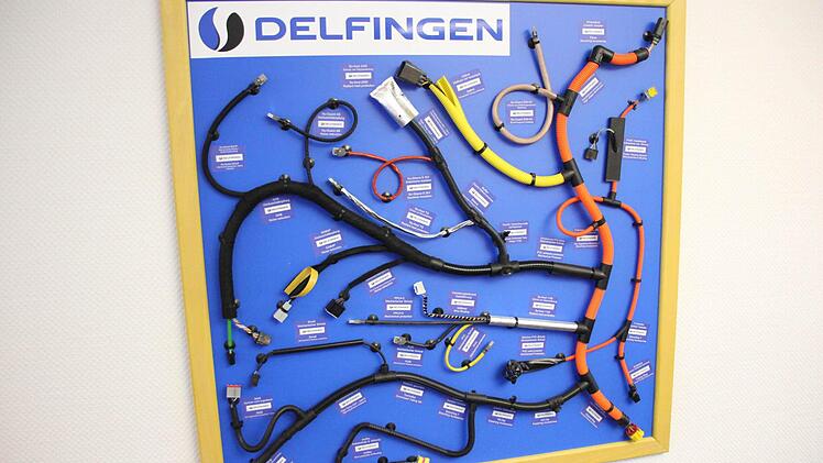 Ein Teil der bei Delfingen produzierten textilen Ummantelungen.   Foto: Friedwald Schedel