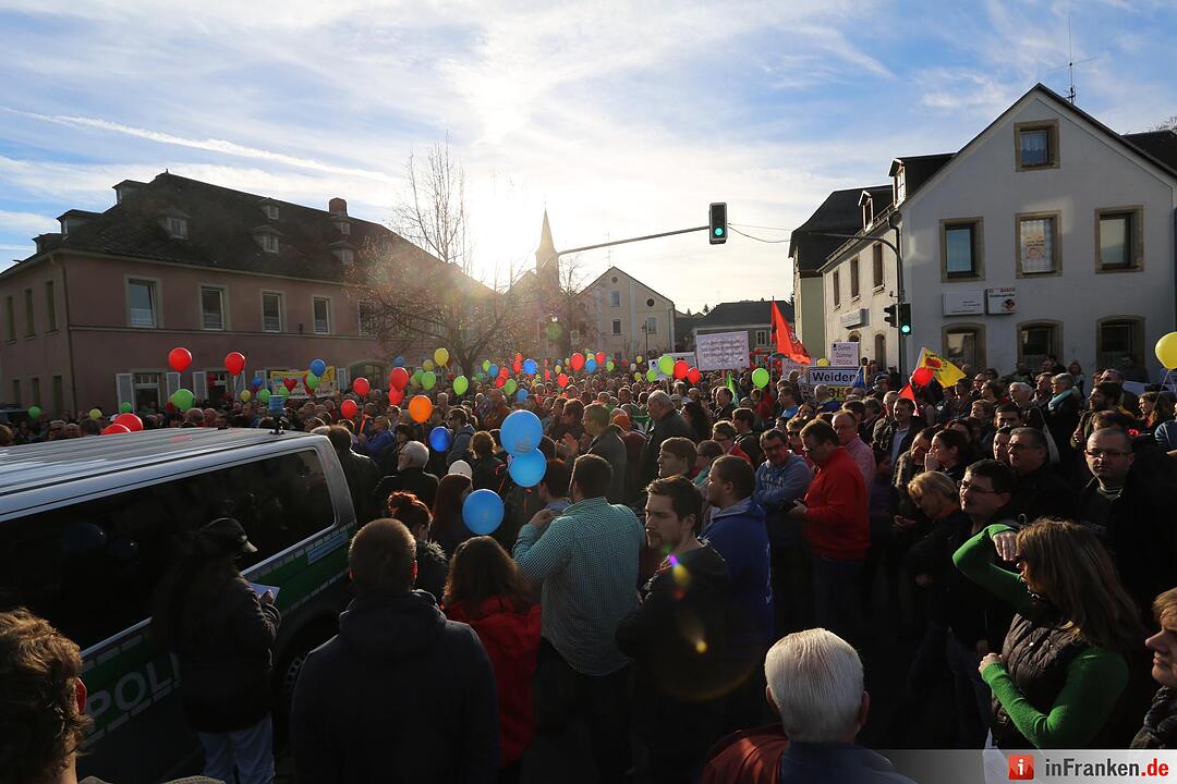 Pegida in Schirnding - Demo und Gegendemo