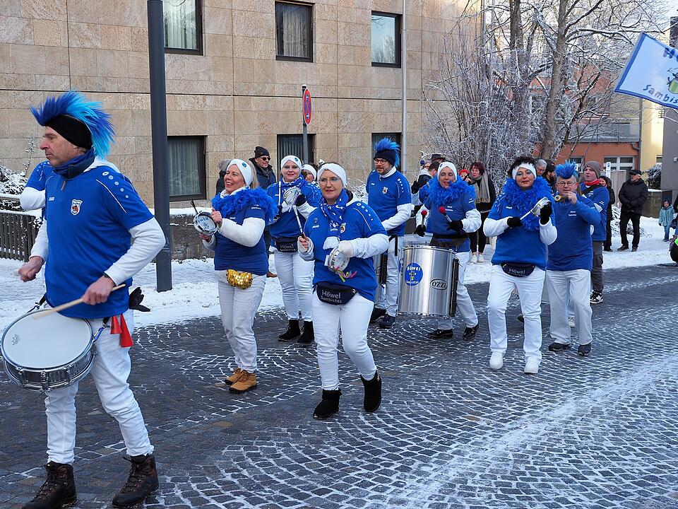 Eine der ersten Faschingsumzüge in der Region