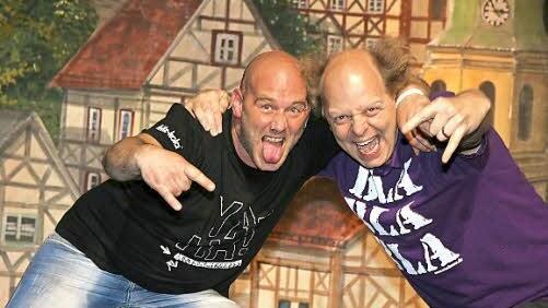 Der Münchner Comedy-Star Michi Dietmayr (links) und Atze Bauer begeisterten - nicht nur wegen ihrer Frisuren.