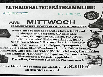 Hof: Illegale Müllsammler unterwegs - Stadt mit Erklärung und Hinweis Hof: Illegale Müllsammler unterwegs - Stadt mit Erklärung und Hinweis