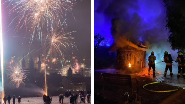 Silvesternacht in Franken: XXL-Überblick - Polizei und Feuerwehr im Dauereinsatz