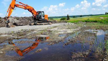 Die Bauarbeiten im Archiv des Landesbundes für Vogelschutz.Daniel Scheffler