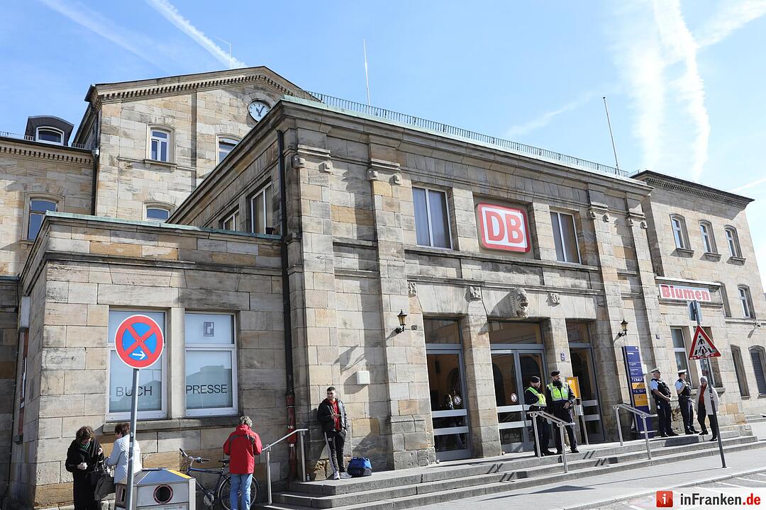 Bamberg; Demo vom Bahnhof bis zum Gefängnis der "roten Hilfe"