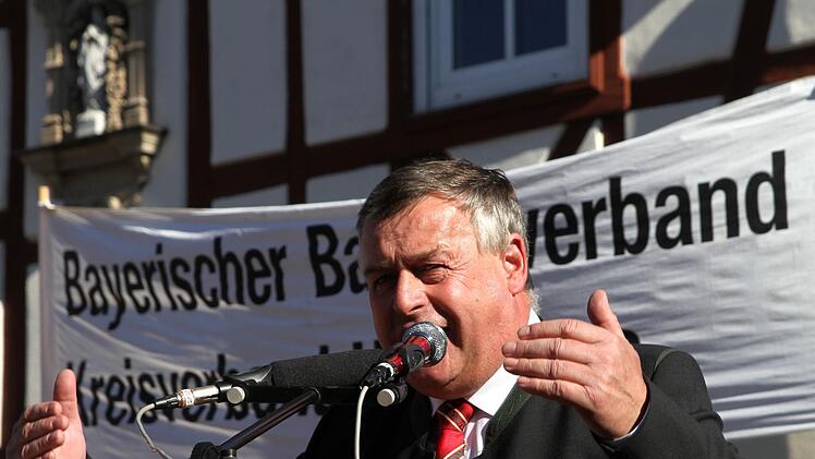 BBV-Präsident Walter Heidl bei seiner Festrede.Günther Geiling