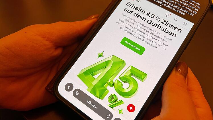 XTB-Aktionszins Tagesgeld 4,5 Prozent im Oktober 2026
