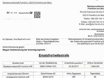 Diesen Brief fand eine Bad Kissingerin im Briefkasten.  Repro: Joachim Zehnter