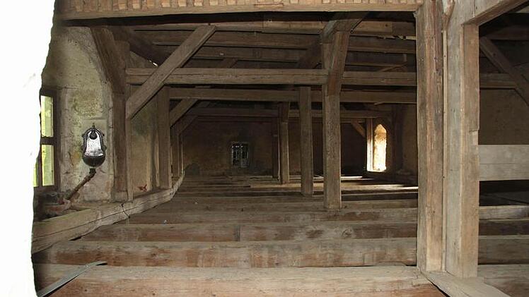 Der  Blick auf den Zehntboden.