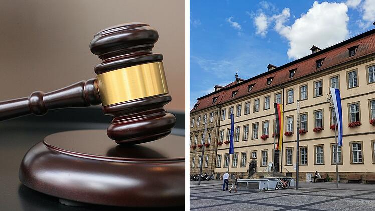 Collage aus Richterhammer und Bamberger Rathaus