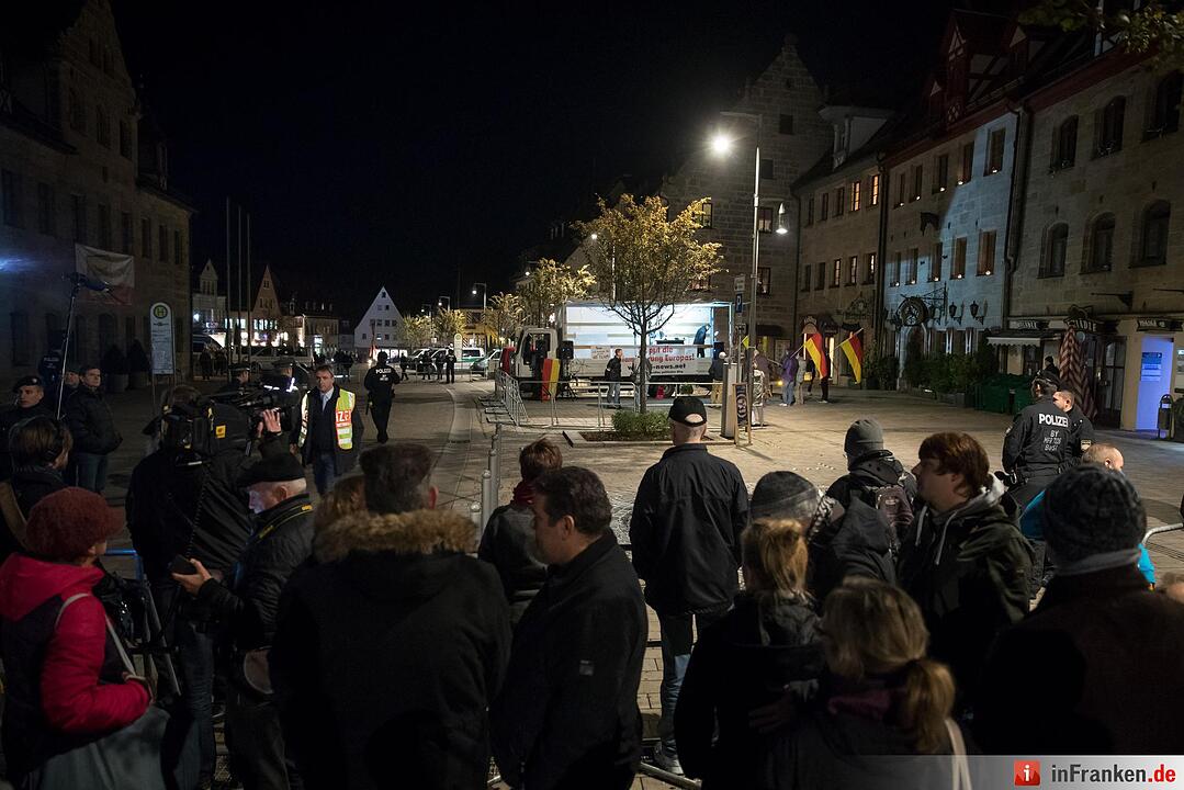 Geistlicher Abend mit Zentralrat der Muslime - Demonstration