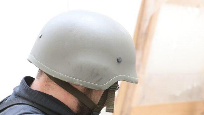 Großübung der Bundespolizei in Mainleus. Foto: Barbara Herbst