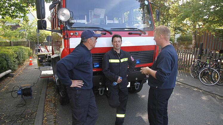 Pause nach dem "echten" Einsatz.