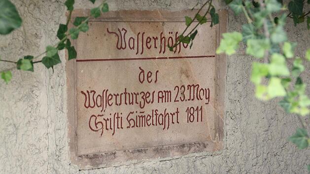 Diese Wassermarke bedinet sich im Kulmbacher Oberhacken. Foto: Erich Olbrich