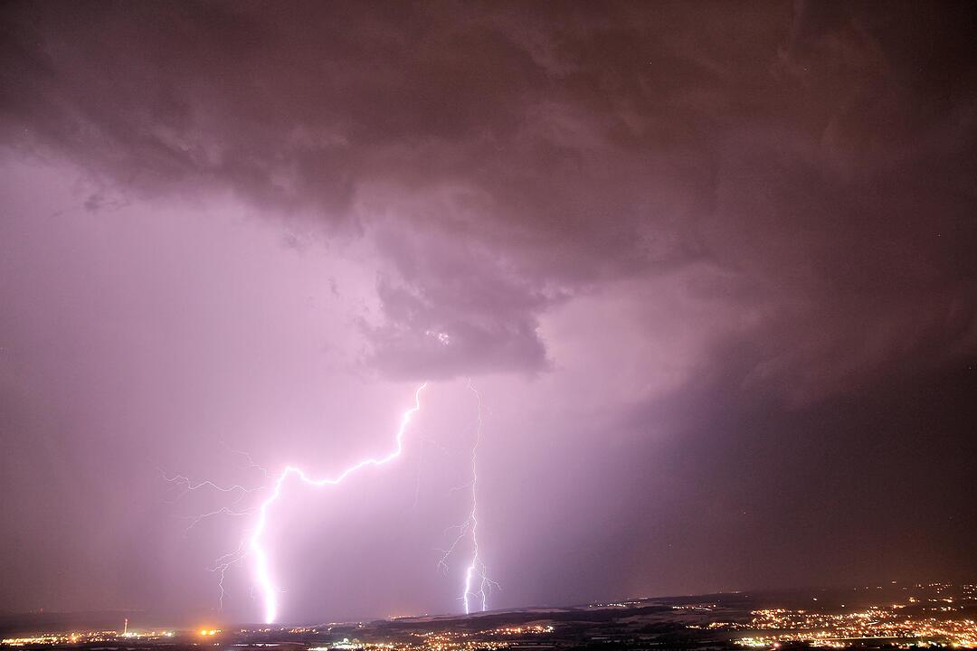 Blitz und Donner über Franken