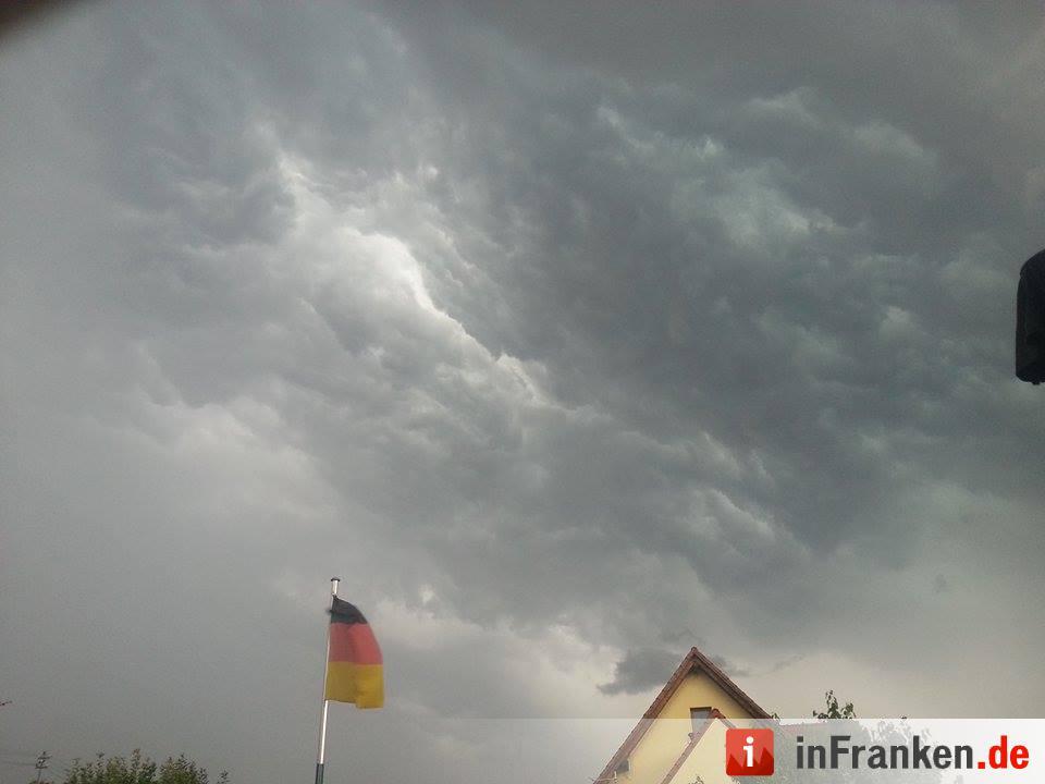 Gewitter in Franken am Mittwoch