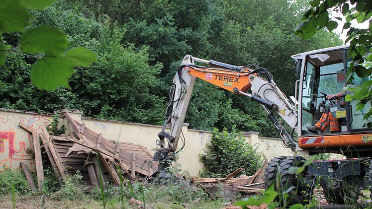 Inzwischen  ist das kleine Gebäude abgerissen. Foto: privat