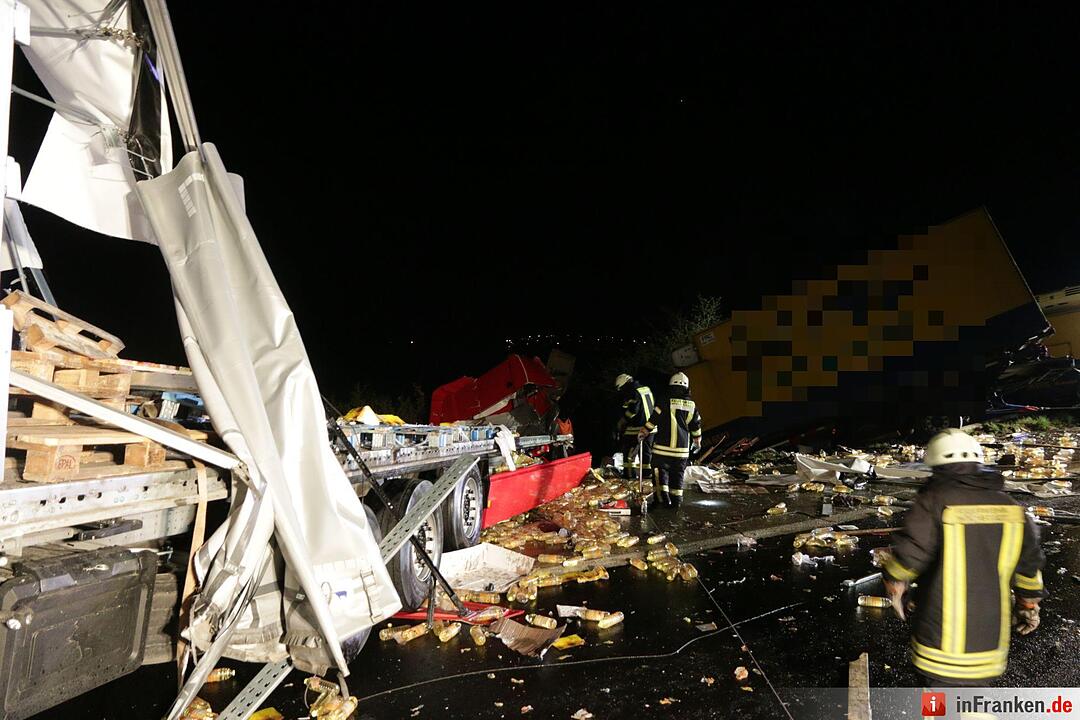 Lkw-Unfall auf A3: Vollsperrung