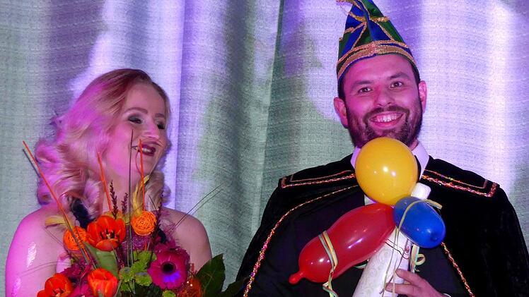 Die närrischen Hoheiten Stefanie I und Stefan III.Foto: Dieter Hübner