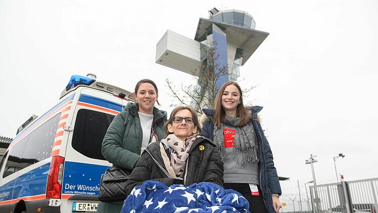 ASB Wünschewagen: Rundflug am Nürnberger Flughafen